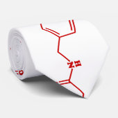 Chili Capsaicine Molecular Chemical Formule Stropdas (Opgerold)