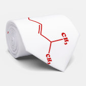 Chili Capsaicine Molecular Chemical Formule Stropdas (Opgerold)