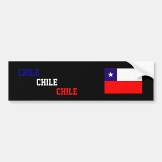 Chili, Chili, Chileense vlag bumper sticker