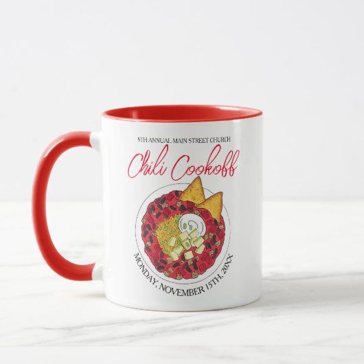 Chili Chili Soup Cookoff Mededinging Super Food Mok (Links)