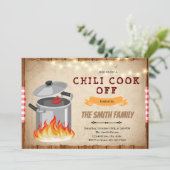 Chili cook of Invitation Kaart (Staand voorkant)