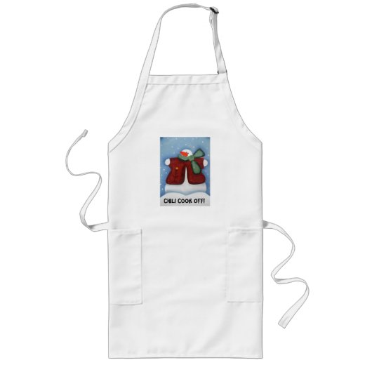 Chili cook off apron lang schort (Voorkant)