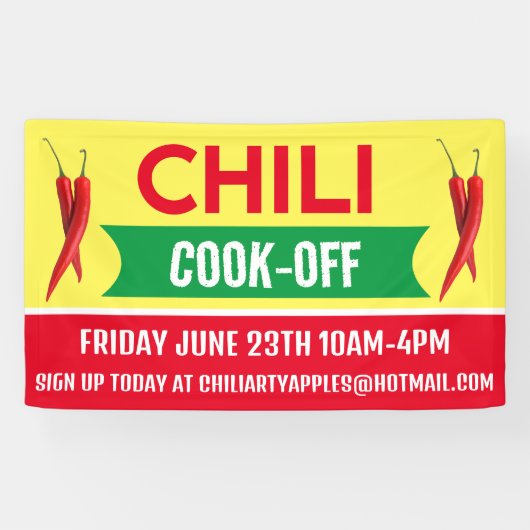 Chili Cook Off Bannières (Horizontal)