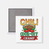 Chili Cook Off Champ Competition Winner Magneet (Voorkant / Achterkant)