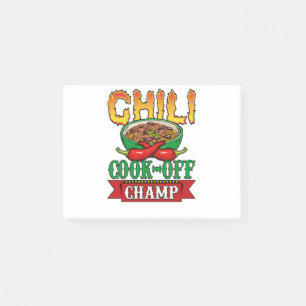 Chili Cook Off Champ Competition Winner Post-it® Notes
