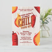 Chili Cook Off Corporate Party | BBQ-wedstrijd Kaart (Staand voorkant)