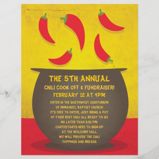 Chili Cook Off Flyer (Voorkant)