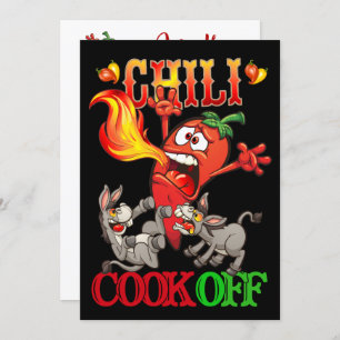 Chili Cook Off Invitation Kaart