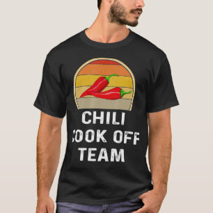Chili Cook Off Team Grappige Retro  Koken Co T-shirt