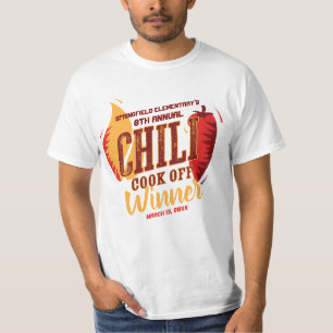 Chili Cook Off winnaar BBQ Cookout Wedstrijd T-shirt