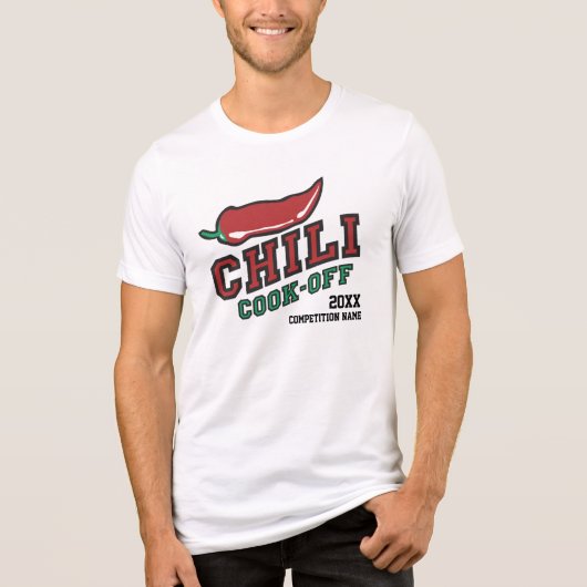 Chili Cook uit competitie Tri-Blend Shirt (Voorkant)