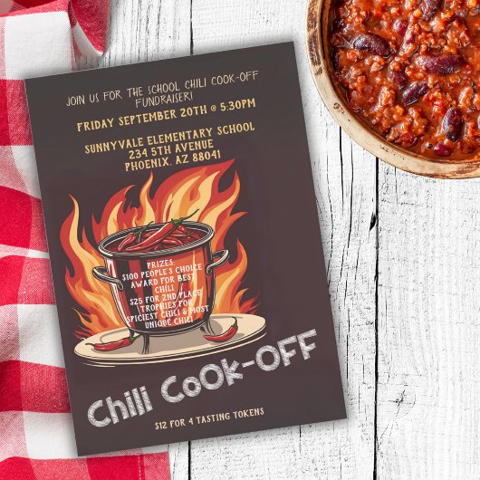 Chili Cook voor fondsenwerving Kaart