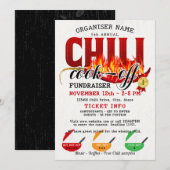 Chili Cookoff Cook voor Fundraiser Community Party Kaart (Voorkant / Achterkant)