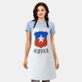 Chili Emblem Schort (Gedragen)