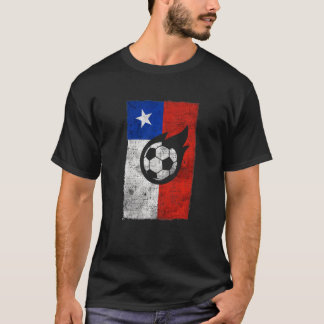 Chili Football Chileense vlag Retro  Gru T-shirt