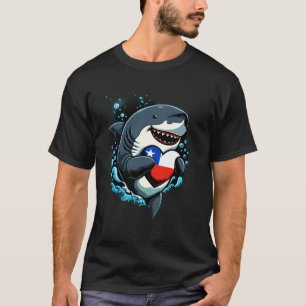Chili Hart Haai Chileense Wortels Chileense Vlag C T-shirt