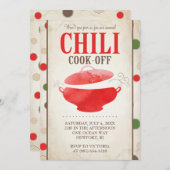 Chili Invitations de concours ~ Invitation BBQ (Devant / Derrière)
