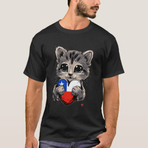Chili Kat Chileense Trots Chileense Wortels Hart C T-shirt