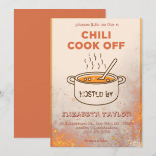 Chili Kook Off Feest Uitnodiging