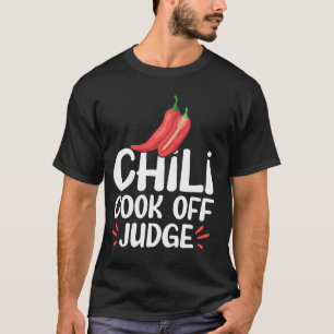 Chili Kook Off Scheidsrechter Pittige Rode Pepers T-shirt