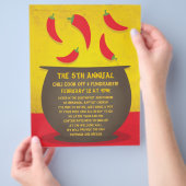 Chili Kookwedstrijd Flyer (Hand)