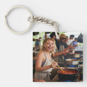 Chili Kookwedstrijd Foto Aanpassen Sleutelhanger