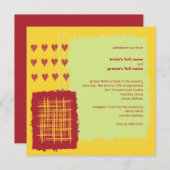 Chili Lemon Wedding Uitnodiging (Voorkant / Achterkant)