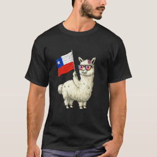 Chili Llama Chileense trots Chileense wortels Chil T-shirt