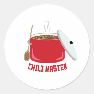 Chili Master Ronde Sticker