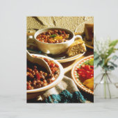 Chili met CornBrood (Staand voorkant)