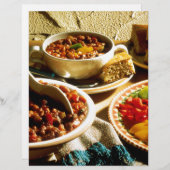 Chili met CornBrood (Voorkant / Achterkant)