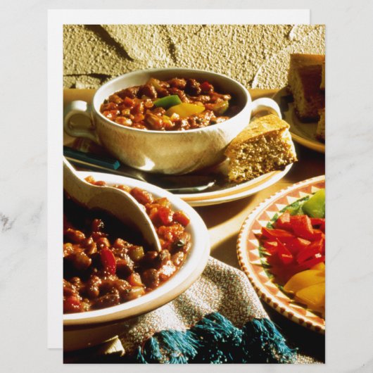 Chili met CornBrood (Voorkant / Achterkant)