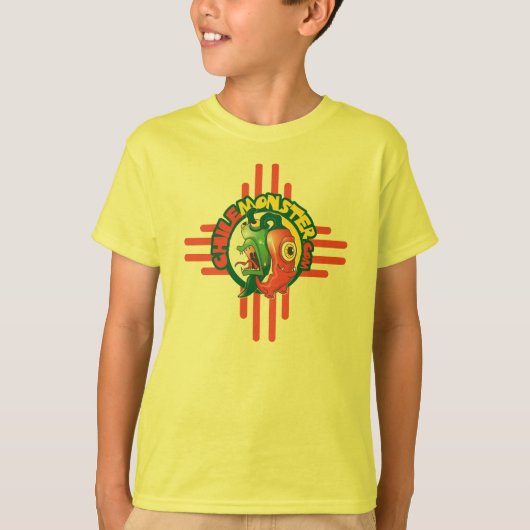Chili Monster Basic T-shirt voor kinderen (Voorkant)