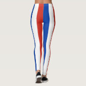 Chili Nationale vlag Kleuren Verticale strippen Leggings (Achterkant)