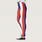 Chili Nationale vlag Kleuren Verticale strippen Leggings (Links)