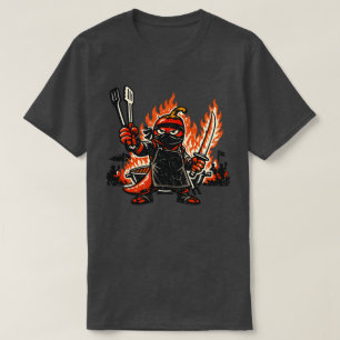 Chili Ninja BBQ Master — Vintage Zomer Vuur T-shirt