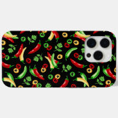Chili paprika's en koriander Case-Mate iPhone case (Achterkant (horizontaal))