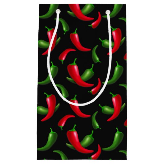 Chili paprika's patroon kleine cadeazakjes klein cadeauzakje (Voorkant)