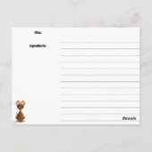 Chili peper Mexicaanse kookboek receptenkaart Briefkaart (Achterkant)