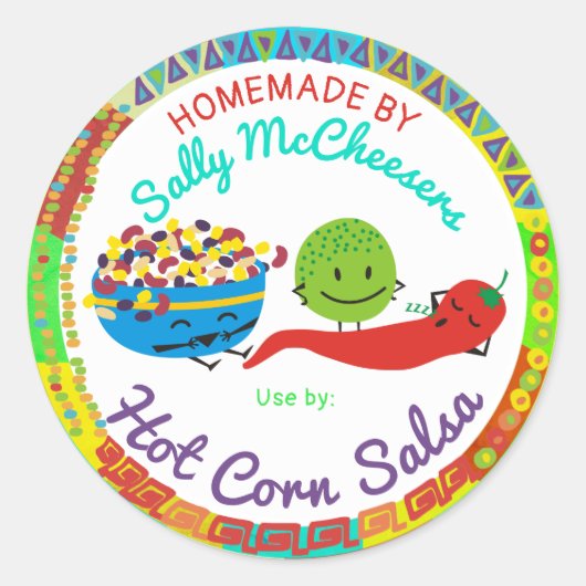 Chili peper salsa uit de keuken van sticker (Voorkant)