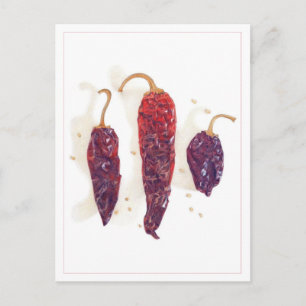 CHILI PEPERS Ansichtkaart Briefkaart