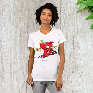 Chili Pepper Ademen Vuur Vrouwen T-shirt