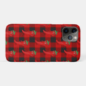 Chili Pepper Buffalo Speelde Patroon Zwart en Rood Case-Mate iPhone Case (Achterkant (horizontaal))