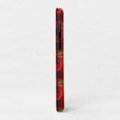 Chili Pepper Buffalo Speelde Patroon Zwart en Rood Case-Mate iPhone Case (Achterkant/links)
