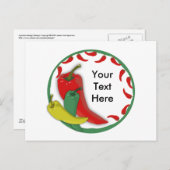 Chili Pepper Group Circle Lijst3 Briefkaart (Voorkant / Achterkant)