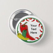 Chili Pepper Group Circle Lijst3 Ronde Button 5,7 Cm (Voorkant /achterkant)