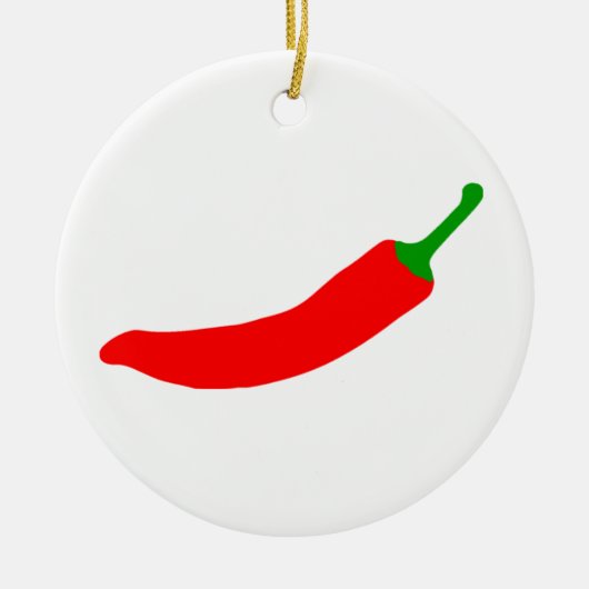 Chili Pepper Keramisch Ornament (Voorkant)