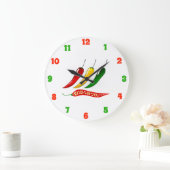Chili Pepper Kitchen Clock Grote Klok (Huis)