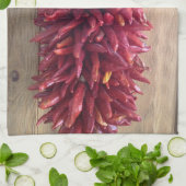 CHILI PEPPER KITCHEN THEEDOEK (Gevouwen)