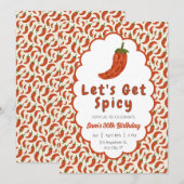 Chili Pepper laat pittige verjaardag krijgen Kaart (Voorkant / Achterkant)